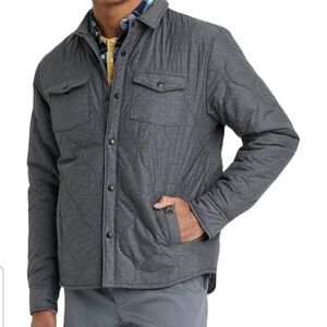 Goodfellow & Co Quilted Gray Button-Front Shirt Jacket XXL